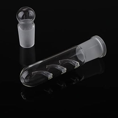 2 Pack Clear Glass Planaria Trap Catch Trap Aquarium Cleaning Supply for Dwarf Shrimp Cherry Shrimp (3 Holes)