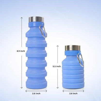 550ML Portable Foldable Bidet Bottle, Blue– Travel-Friendly, Leak-Proof, Personal Hygiene Bidet for Home, Office, Outdoor & Postpartum Care