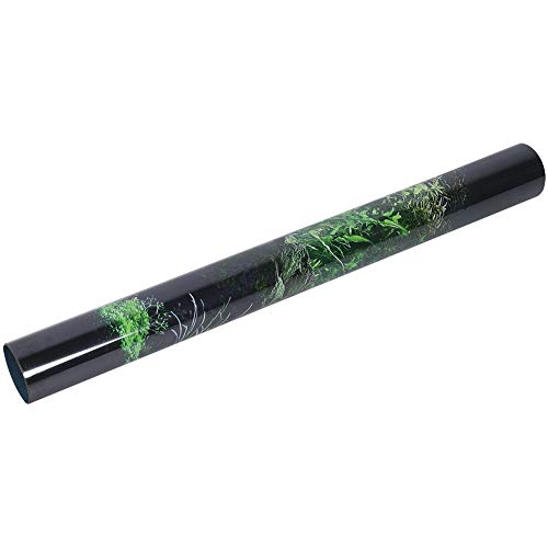 Black Aquarium Background Static Cling, Reusable PVC Fish Tank Wallpaper 24x11.8 24x15.7 30x18.1 36x19.7 48x18.1, No Glue Fish Tank Backdrop Easy to Install for Aquarium Decor - size: 122×46cm