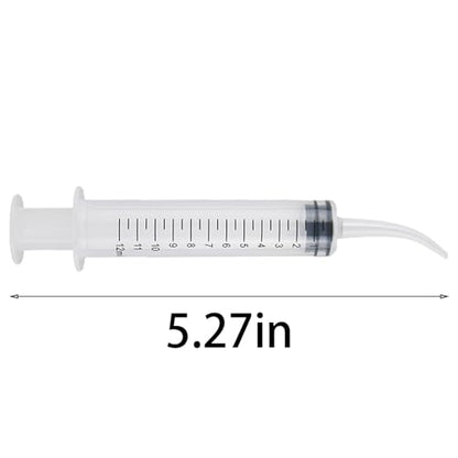 TAODAN 10PCS 12ml Pet Liquid Syringe White Polypropylene Plastic Small Animal Feeding Utensils Suitable for Oral Care DIY Glue Art Woodworking