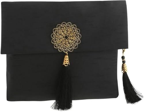 Premium Area Rug for Islamic Prayers - Muslim Prayer Mat and Rug for Men with Arabic Gifts - Traditional Islamic Prayer Rug Islam - سجادة صلاة Included - color: Black