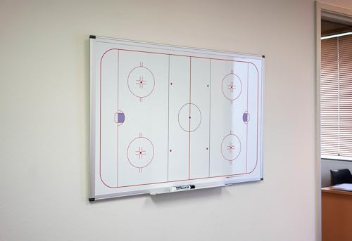 Hockey Playboard Whiteboard 48" x 36" - size: 48" x 36"
