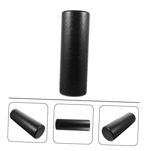 High Density Solid Yoga Massage Roller for Muscle Fitness Foam Roller for Back Neck Shoulder Leg Massage Smooth Surface for Tissue Relief (15x45cm)