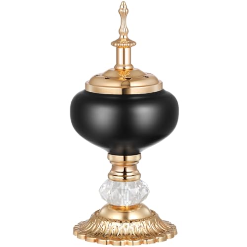 PRETYZOOM European Incense Burner Resin Candlestick Style Decor for Meditation Aromatherapy Housewarming Gift Home Decor Ornament Desktop Censer for Relaxation and Religious Use