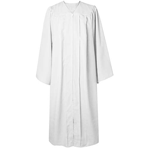 GraduatePro Baptism Choir Robe Adult Clergy Church Pastor Pulpit Robes Preachers Confirmation Robe Unisex Red/White - size: 51