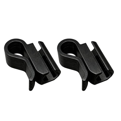 3D Printed Aquarium Hose Holder for 12mm and 16mm Water Changing Tube Fish Tanks Accessory Bucket Clip Aquarium Water Pipe Tube Bracket - color: Black