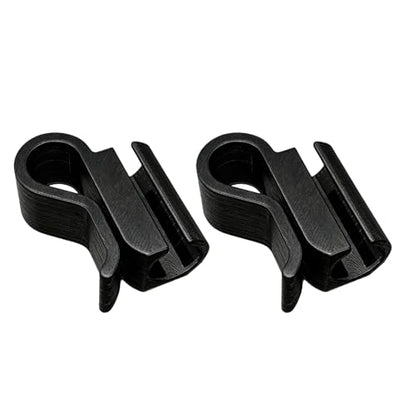 3D Printed Aquarium Hose Holder for 12mm and 16mm Water Changing Tube Fish Tanks Accessory Bucket Clip Aquarium Water Pipe Tube Bracket - color: Black