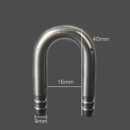2 Pcs Stainless Steel Aquarium U Shape Tubes Fish Tank CO2 Diffuser Tubes Aquarium Air Pump Connectors for Aquarium Connecting Air Line