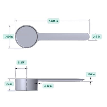 1 Tablespoon (1/2 Oz. | 3 Teaspoon | 14.8 mL) Long Handle Plastic Measuring Spoon for Coffee, Protein Powder, Spices, Grains, Dry Goods – Food-Grade BPA-Free (Pack of 1) - size: 14.8 mL | 1 Tablespoon | 1/2 Oz.
