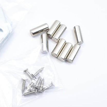 Bitray Wood Bed Plates Wood Bed Rail Hook Plates Bed Rail Brackets - 8pcs - style: 8pcs