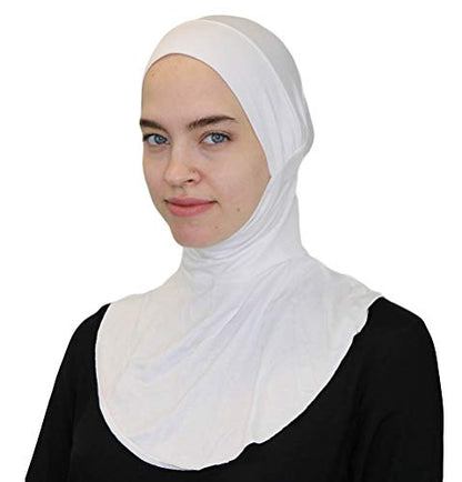 Modefa Ninja Hijab Bonnet Underscarf Cap - color: White