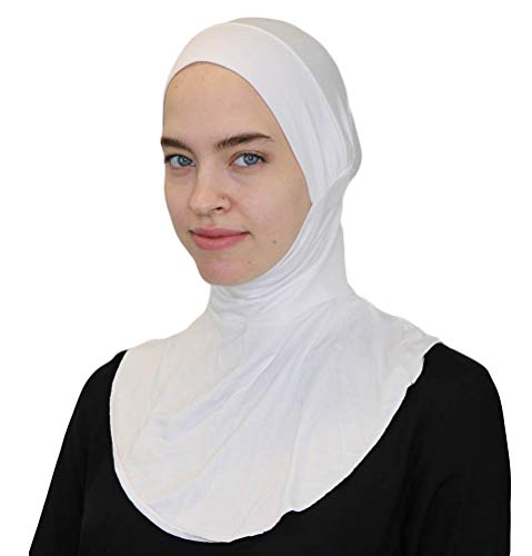 Modefa Ninja Hijab Bonnet Underscarf Cap - color: White