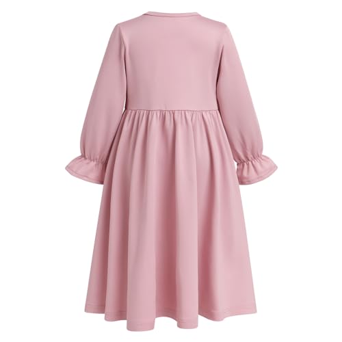 FYMNSI Newborn Baby Girls Muslim Abaya Dress and Hijab 2PCS Islamic Dubai Outfits Eid Ramadan Maxi Prayer Dresses Kaftan - color: Pink, size: 6-12M