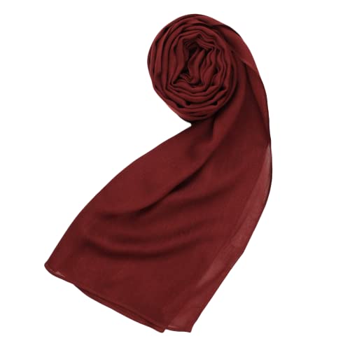 Modal Hijab for Women | Headscarf - color: Crimson Modal - Plain Hijab