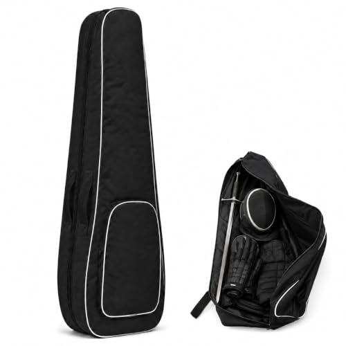 55 Inch HEMA Long Sword Bag, 1680D Oxford Cloth Longsword Gear Bag, Sword Carrying Bag and Soft Sword Case with Handles and Adjustable Shoulder Straps for Feder and Zweihander