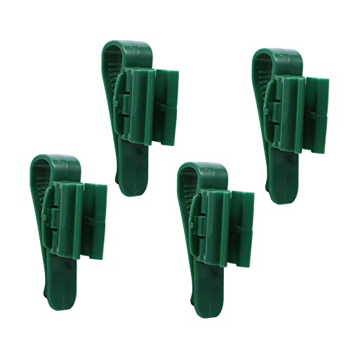 4pcs Securing Clip Nozzle Clog Pliers Rim Sponge Pond Net Holder Tank Canister Aerator Filters Aquarium Dosing Fishing Hook Cleaner Hose Pipe Hooks Clamps Pump Water Green Plastic