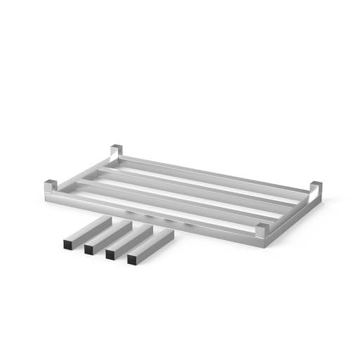 20 in X 36 in. Aquarium Stand | Industrial Style Aluminum Fish Tank Base with Open Frame Design - size: 20 W x 36 L x 12 H