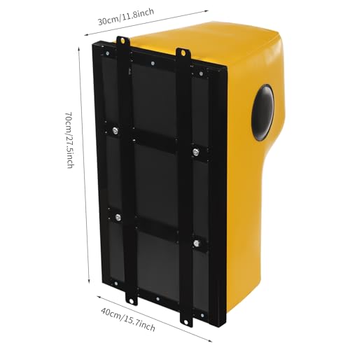 Wall Mount Boxing Training Bag - Uppercut Boxing Training Punching Target - Heavy Punching Bag for Adults for Bedroom/Living Room/Gym - color: Yellow (15.7*11.8*27.5 Inch)