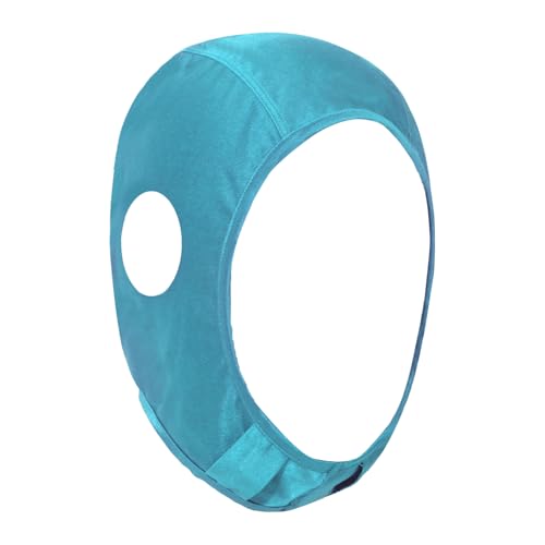 Women Men Full Cover Wrestling Headgear Grappling Hair Cap with Open Ears for Going Out Yoga - color: Light Blue