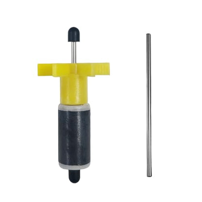 16mm Yellow Submersible Pump Rotor | 2 Stainless Steel Shafts, Magnetic Impeller, Aquarium Water Pump Replacement