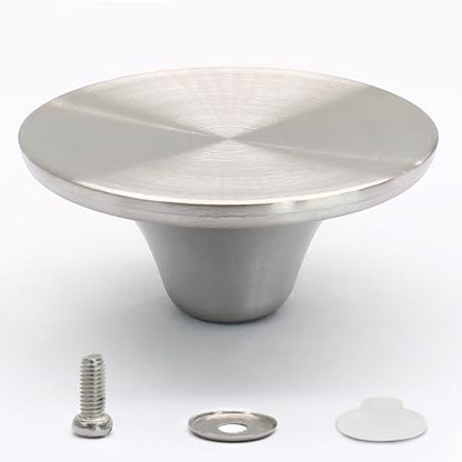 Dutch Oven Knob, Silver Lid Knob Replacement, 1pc | for Enameled Ceramic Cast Iron Dutch Oven Pot Lid, Pan Lid Handle - color: Chrome-1pc