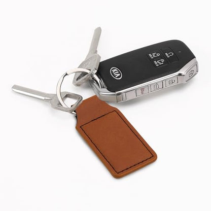 LaserGram Rectangle Keychain, Allah 2, Personalized Engraving Included (Dark Brown) - color: Dark Brown