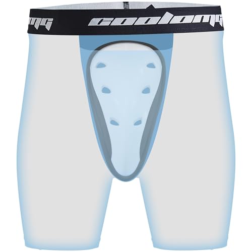 COOLOMG Athletic Flexible Cup Youth Boys Men Adult Hard Cup for Baseball Football Lacrosse Hockey MMA Boxing - size: Large