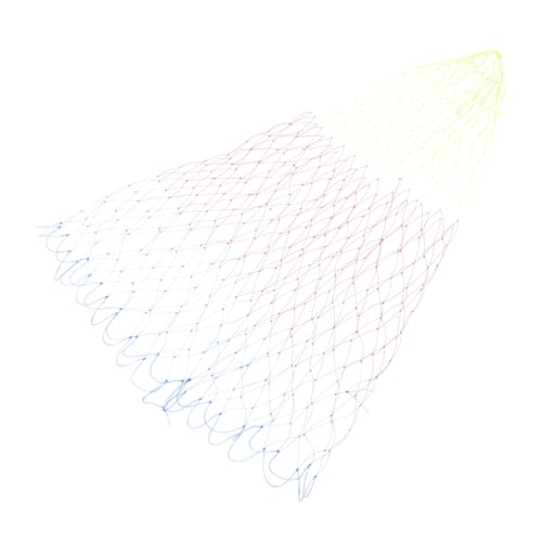2pcs Fishing Net Landing Net Catch Net Fishing Replacement Bag Net Fishing Tackles Landing Mesh Basket - color: Multi, size: Medium