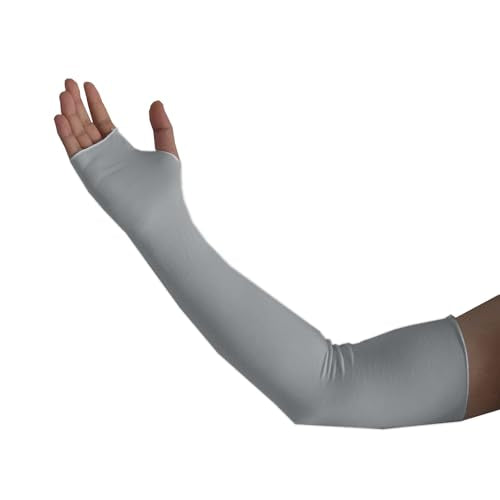 Wrist Sleeve Under Splint Hand Sock(4 Pack) Modal Stockinette Arm Protector Covers, Pre-Wrap Liner for Air Cast & Hand Brace - color: Grey
