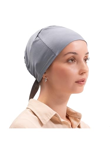 FabNest Women Hijab Undercap Islamic Muslim Under Scarf Hats Bonnet with Tie Back Non-Slip Breathable and Snug-Fit - color: Gray (1pcs)