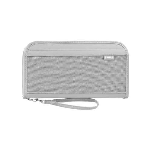 Passport Holder, RFID Travel Waterproof Passport Wallet Organizer Multi-functional Travel Document Organizer with Wrist Strap for Women, Men (Grey) - color: Grey