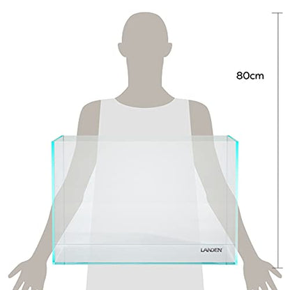 60P 23 Gallon Rimless Low Iron Aquarium Tank, W23.6×D15.7×H15.7 in(60x40x40cm) 8mm Thickness - size: 23Gal W23.6×D15.7×H15.7 in(60x40x40cm)