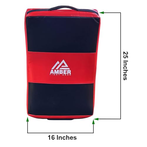 Amber Fight Gear Curved Body Punching Shield Striking Kick Shield for Boxing Punching Pad Muay Thai Training Foot Target Strike Body Shield, MMA, TKD, Martial Arts, Karate Workout 25”x16”x5”