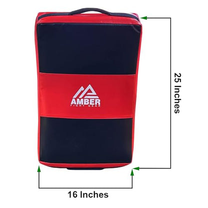 Amber Fight Gear Curved Body Punching Shield Striking Kick Shield for Boxing Punching Pad Muay Thai Training Foot Target Strike Body Shield, MMA, TKD, Martial Arts, Karate Workout 25”x16”x5”