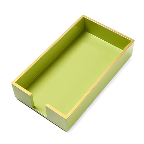 Paper Hand Towel Tray - Paper Guest Napkin Holder (Moss) - color: Moss