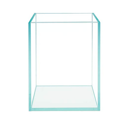 Nano Tall Rimless Frameless Extra Clear Glass Aquarium, Low Iron Glass Tank, 5mm Glass, White Leveling Mat Included, w/Lids Options - size: 1.2 GAL 5.9x5.9x7.8 in