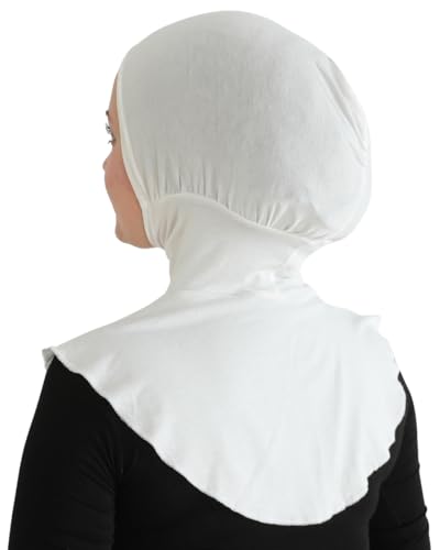 Prien Sport Hijab For Women, Muslim Head Scarf, Flexible Turban Girls, Chic Islamic Wear For Gym, Neck Collar Bonnet Viscose - color: Cream