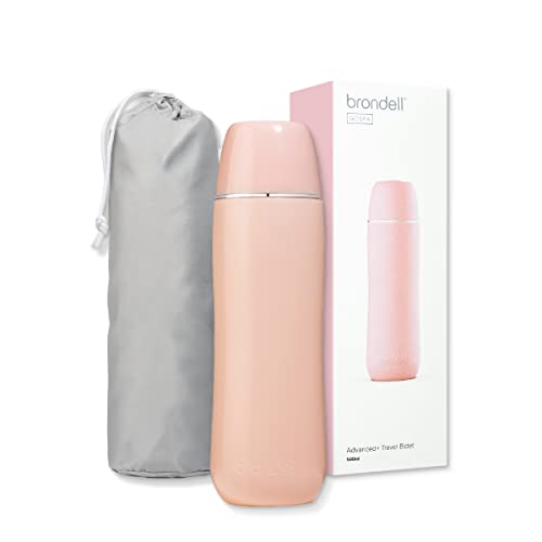 Brondell GoSpa Advanced Portable Bidet for Travel–Pop-Up Nozzle System –High-QualityCompact Bidet with Discreet Travel Bag for Convenient Storage–500mL, Pink - color: Pink, style: 500ml