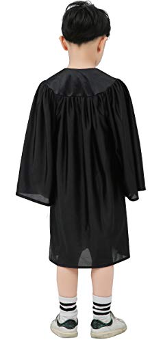 IvyRobes Silky Choir Robes Costume Judge Robes for Kids - color: Black, size: 30