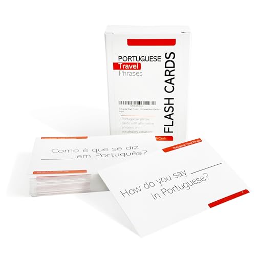 Pat's Flash Cards Portuguese Travel Phrases Flash Cards with Conversation Variations - style: Travel Phrases