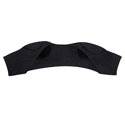 ITODA Knitted Double Shoulder Warm Compression Sleeve Wrap Recovery Office Home Knit Cashmere Guard for Rotator Cuff Shoulder Chronic Tendonitis Pain Relief - color: Dark Grey Shoulder Brace
