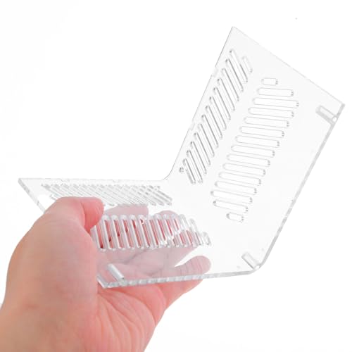 Fish Tank Partition Grid Board Acrylic Aquarium Isolation Pump Guards Single Layer Divider for Home Aquarium Filtration and Gravel Separation