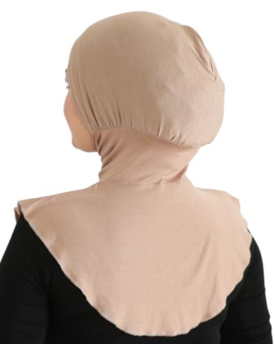 Prien Sport Hijab For Women, Muslim Head Scarf, Flexible Turban Girls, Chic Islamic Wear For Gym, Neck Collar Bonnet Viscose - color: Deep Mink