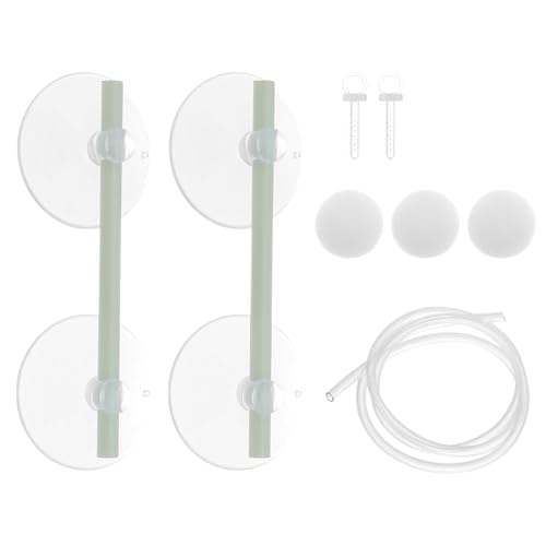 Aquarium Floating Plant Corral, Floating Plant Fence for Aquarium with Suction Cups, Aquarium Floating Plant Fence for Fish Tank and Aquarium, 35.43", 1 Set