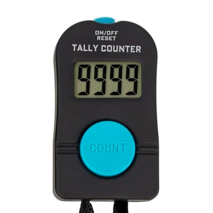 TopTie Electronic Hand Tally Counter, Digital Golf/Fish/People Number Counter Clicker with Lanyard
