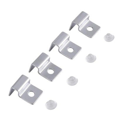8Pcs Stainless Steel Fish Tank Support Bracket for Aquarium Covers Practical Rack Holder for Fish Tank Safety