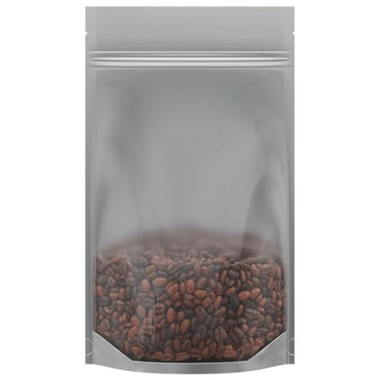 Mylar Style Barrier Bags – Zipper w/Heat Seal – 100 Bags (Gloss Black/Clear, 1/2 Ounce - 5?x8.14?x2.33?) - color: Gloss Black / Clear, size: 5x8.14x2.33 Inch (Pack of 100)