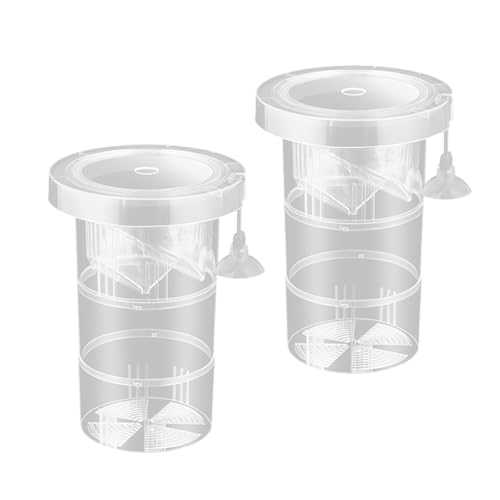 2PCS Floating Aquariums Breeding Box for Safe Fish Spawning and Fry Protections Reusable Nursery Divider - size: Long