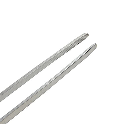 Straight and Bend Stainless Steel Super Thick Tweezers Set,Pliers Aquarium Tool Fish Tank Aquatic Plants Forceps Clip (10.5") - size: 10.5"