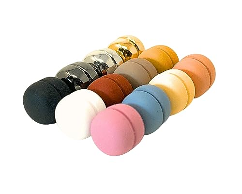 12-Pack Hijab Magnet Pins: Strong Hold, Hypoallergenic, Stylish Design – Ultimate Scarf & Shawl Secure-Clasp Accessory Set (Set of 12, Multi)